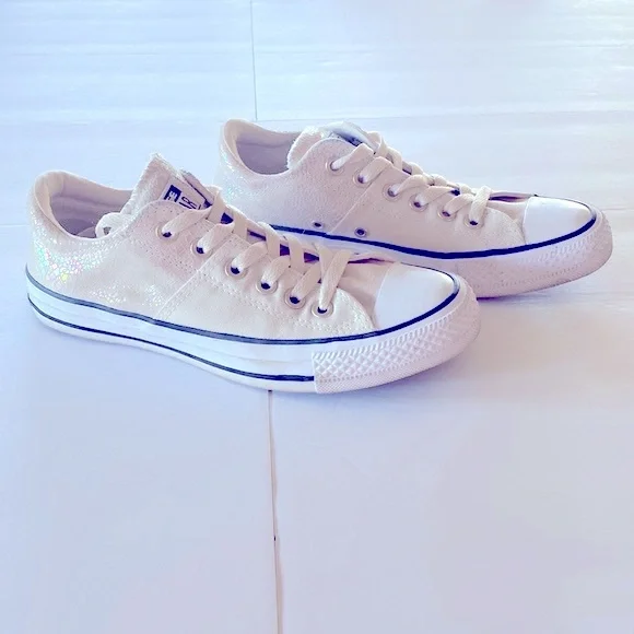 Converse All Stars Cream and Iridescent - Picture 2 of 7